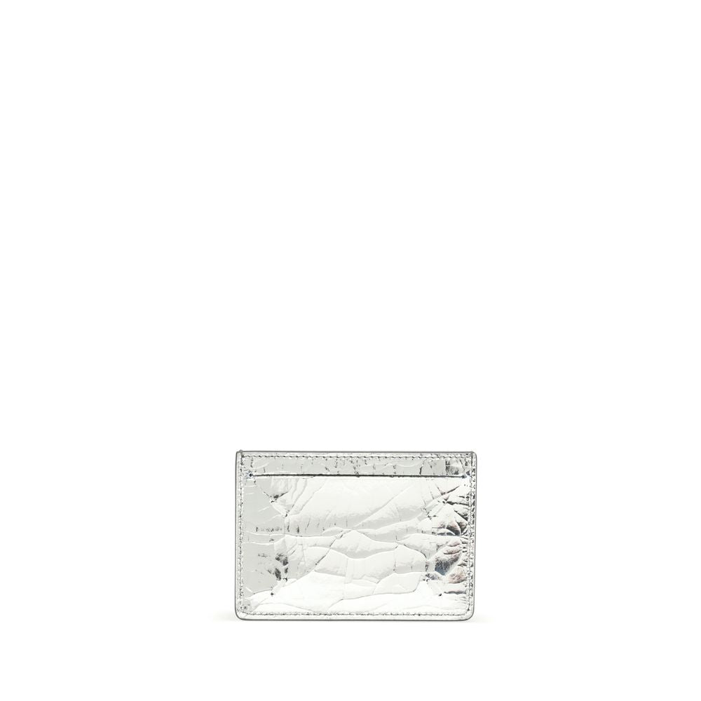 Margiela Silver Leather Wallet Margiela