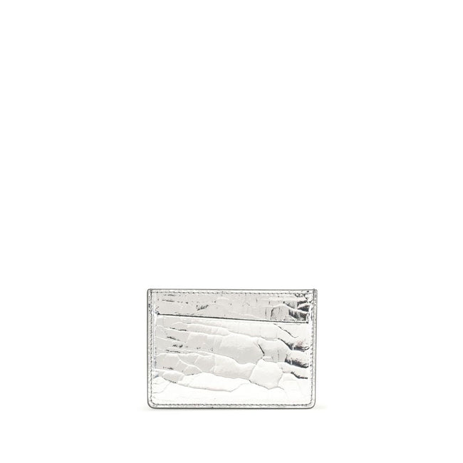 Margiela Silver Leather Wallet Margiela