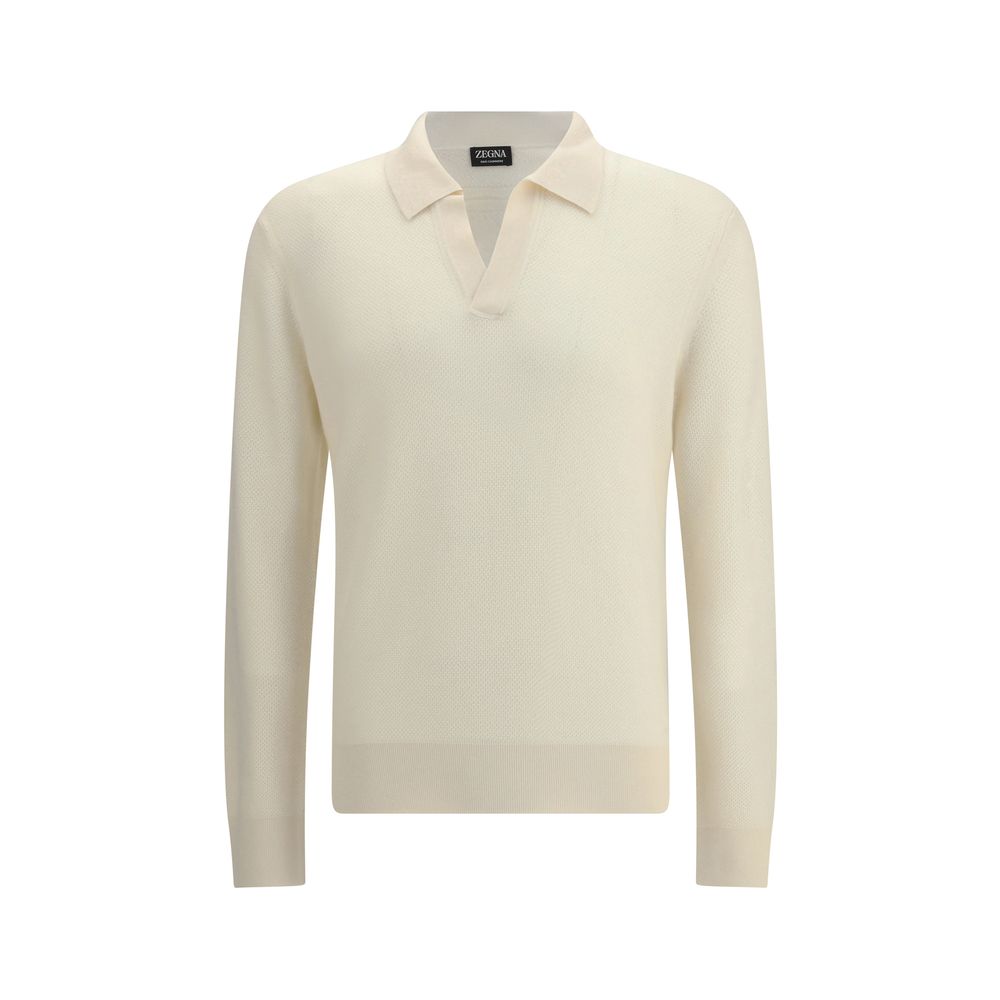 ZEGNA White Cashmere Shirt ZEGNA