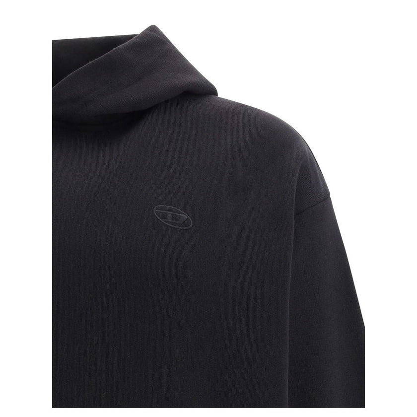 Diesel Black Elastane Sweatshirt Diesel