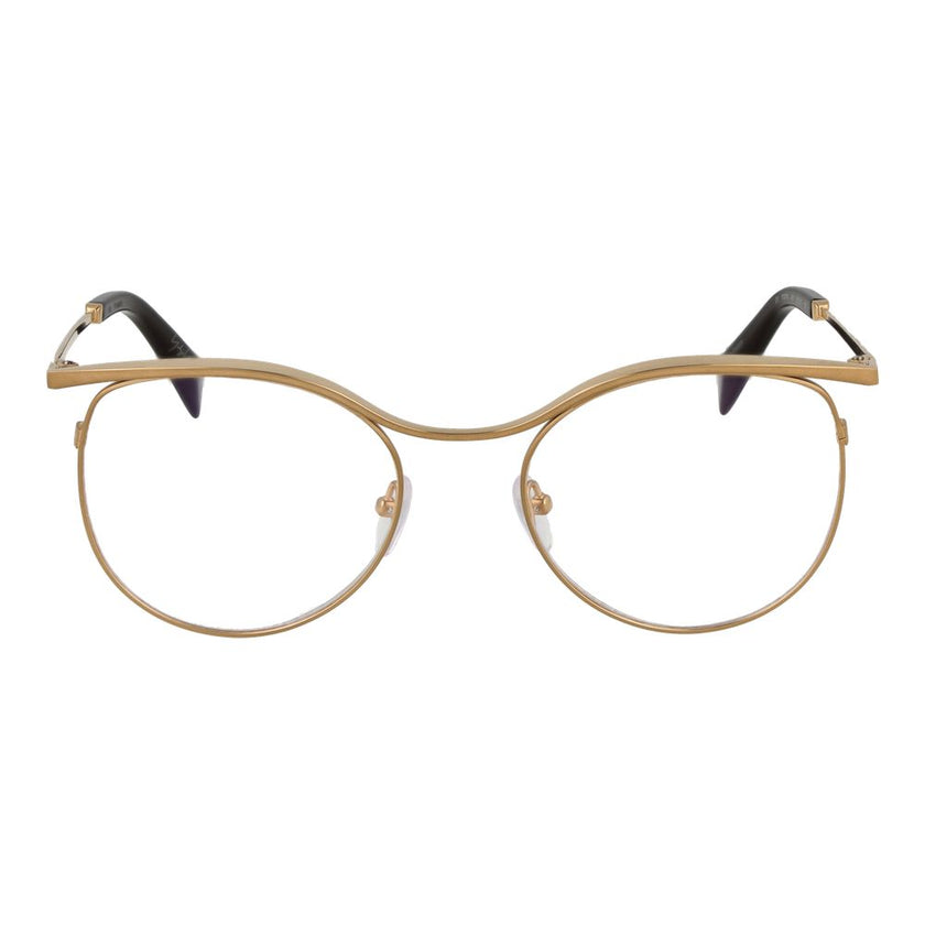 Yohji Yamamoto Gold Metal Glasses (Frames) Yohji Yamamoto