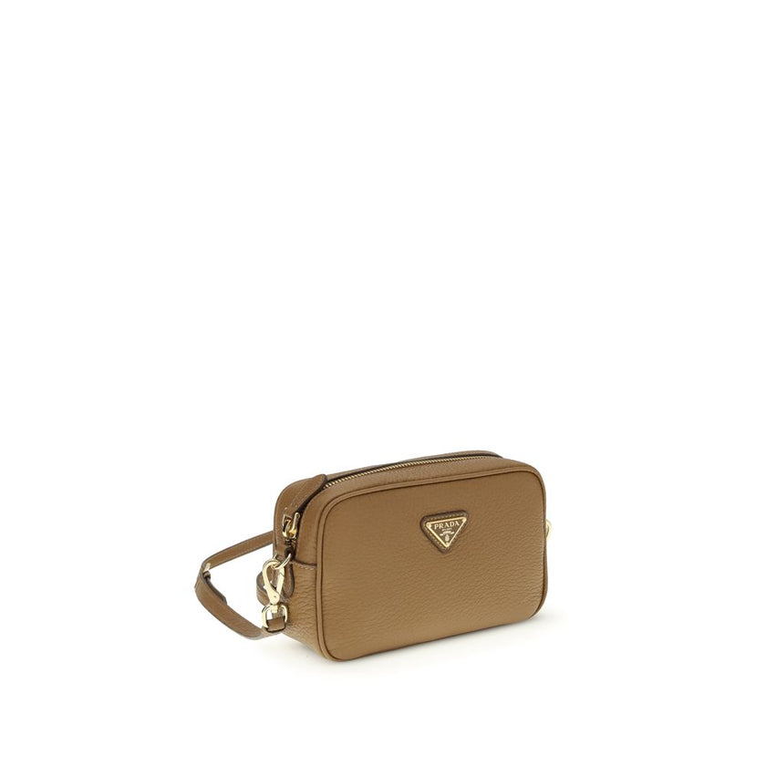 Prada Beige Calf Leather Bos Taurus Shoulder Bag Prada