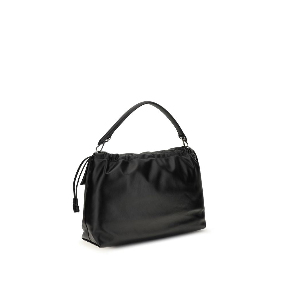 Fendi Black Calf Leather Bos Taurus Shoulder Bag Fendi
