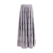 Forte_Forte Gray Silk Long Skirt Forte_Forte