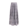 Forte_Forte Gray Silk Long Skirt Forte_Forte