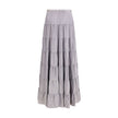 Forte_Forte Gray Silk Long Skirt Forte_Forte