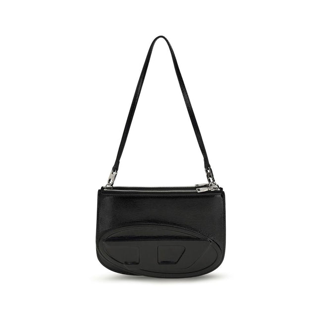 Diesel Black Calf Leather Bos Taurus Shoulder Bag Diesel