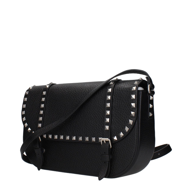 Valentino Garavani Black Leather Crossbody Bag Valentino Garavani