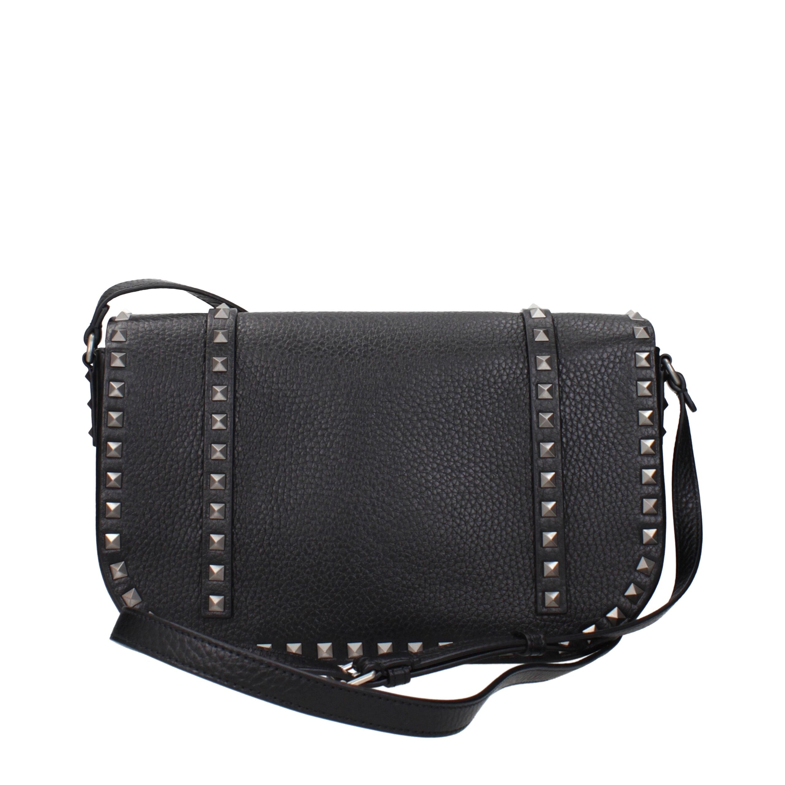 Valentino Garavani Black Leather Crossbody Bag Valentino Garavani