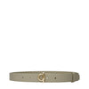 Burberry Beige Leather Regular Belt Burberry