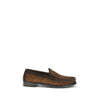 Prada Brown Leather Slip-On Loafers Prada