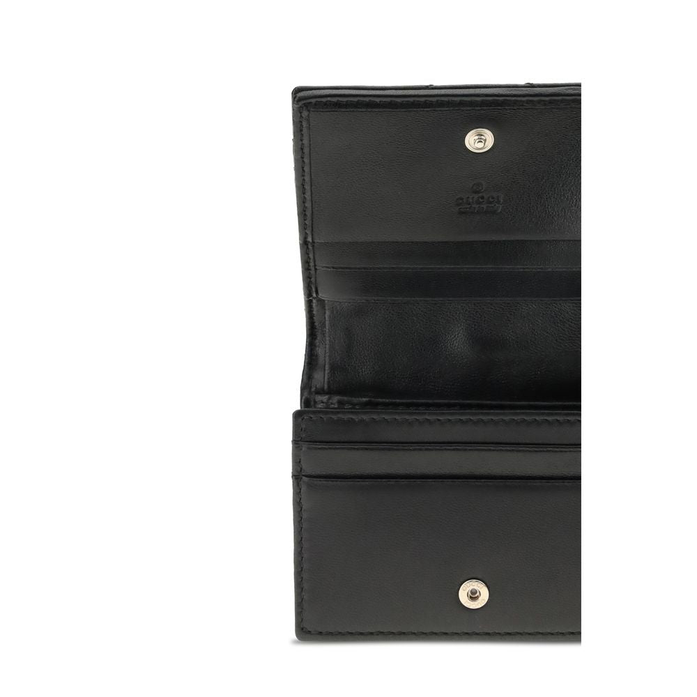 Gucci Black Calf Leather Bos Taurus Wallet Gucci