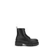 Balenciaga Black Calf Leather Bos Taurus Lace-Up Boots Balenciaga