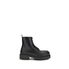 Balenciaga Black Calf Leather Bos Taurus Lace-Up Boots Balenciaga