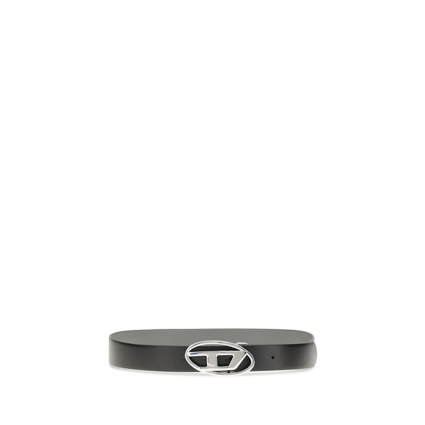 Diesel Black Calf Leather Bos Taurus Regular Belt Diesel