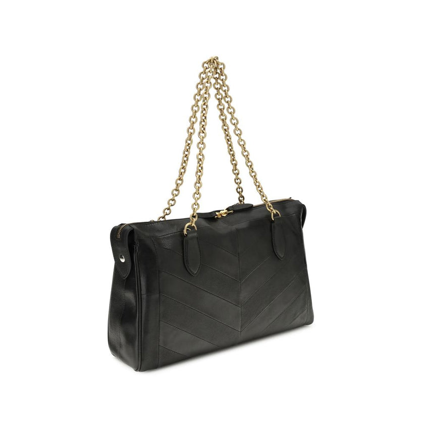 Valentino Garavani Black Lamb Leather Shoulder Bag Valentino Garavani