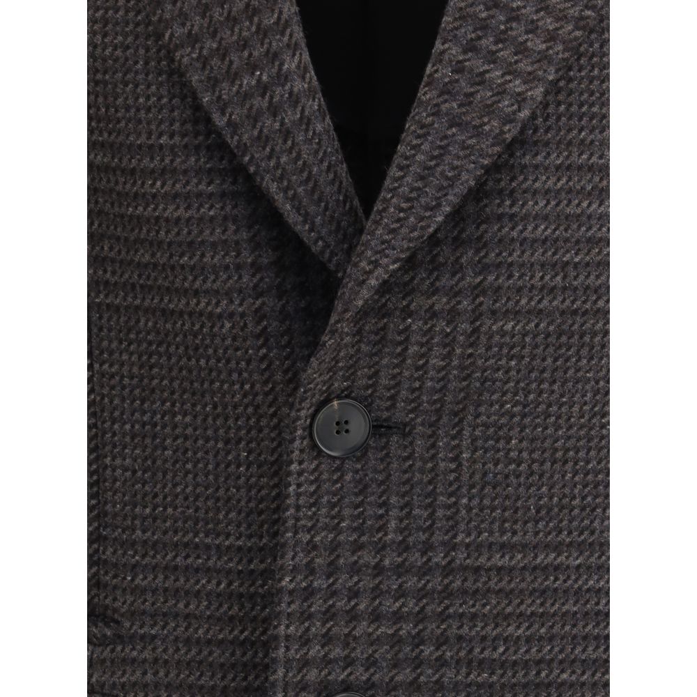 ZEGNA Brown Wool Coat ZEGNA