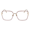 Tod's Red Metal Glasses (Frames) Tod's