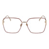 Tod's Red Metal Glasses (Frames) Tod's