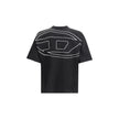Diesel Black Cotton T-Shirt Diesel