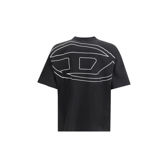 Diesel Black Cotton T-Shirt Diesel