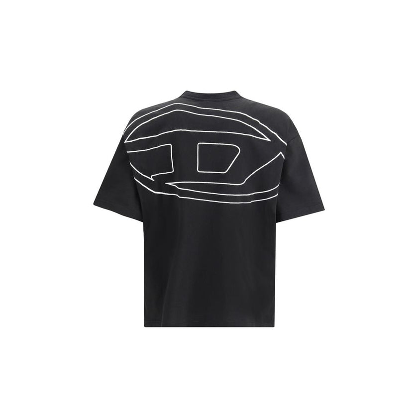 Diesel Black Cotton T-Shirt Diesel