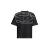 Diesel Black Cotton T-Shirt Diesel