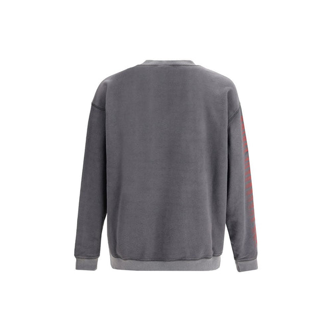 Diesel Gray Cotton Sweatshirt Diesel