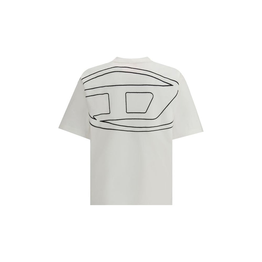 Diesel White Cotton T-Shirt Diesel