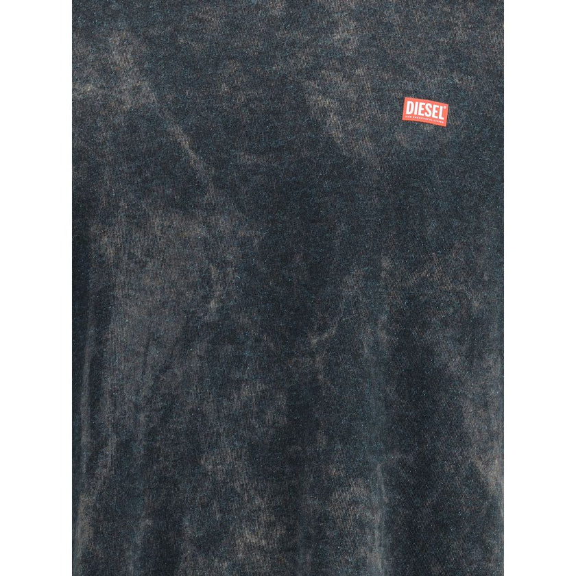 Diesel Black Cotton T-Shirt Diesel