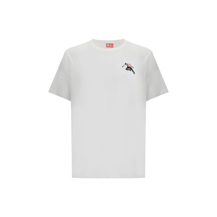 Diesel White Cotton T-Shirt Diesel