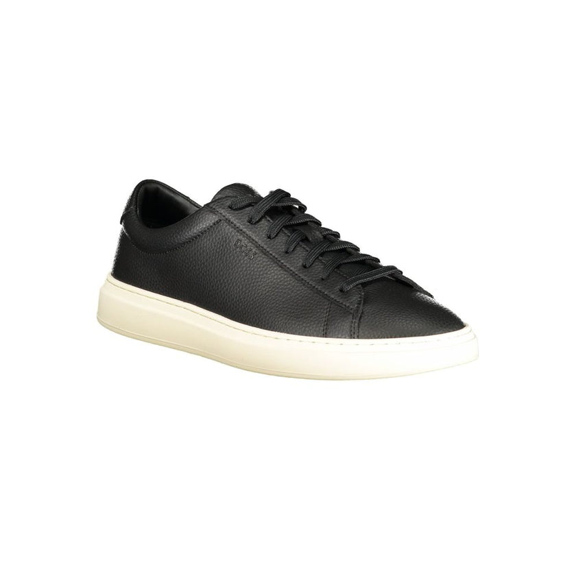 Hugo Boss Black Leather Men Sneaker Hugo Boss