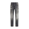 Diesel Gray Cotton Relaxed Fit Jeans Diesel