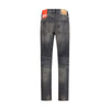 Diesel Gray Cotton Relaxed Fit Jeans Diesel