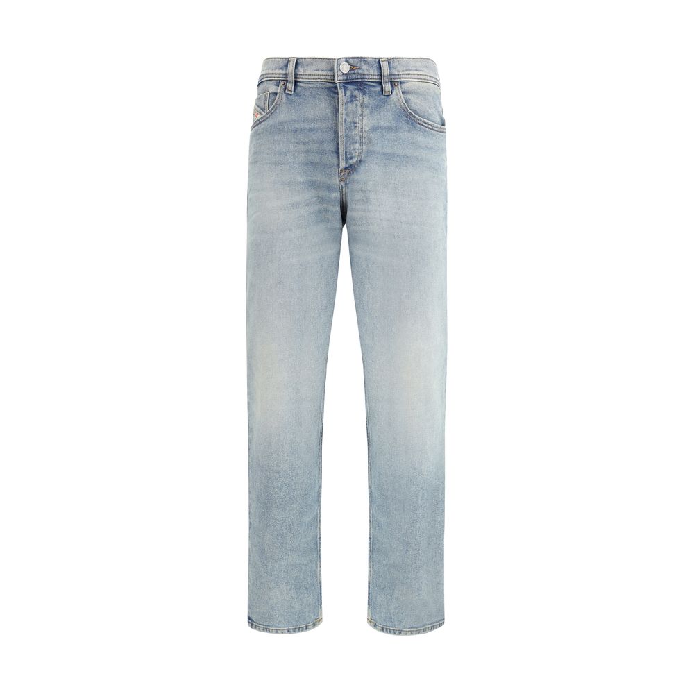 Diesel Blue Cotton Tapered Jeans Diesel