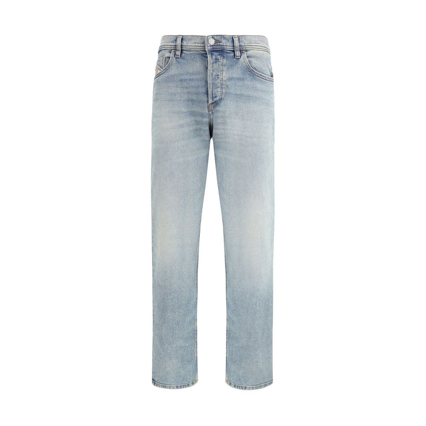 Diesel Blue Cotton Tapered Jeans Diesel