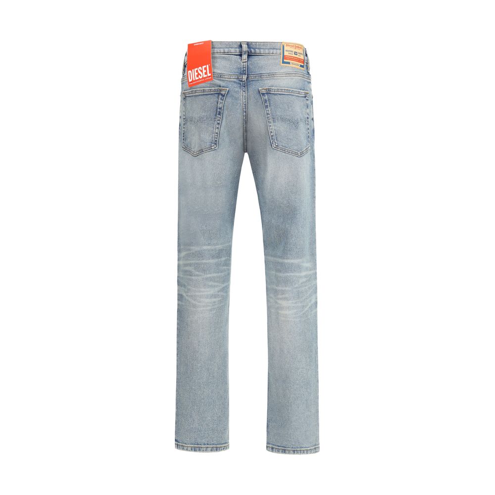 Diesel Blue Cotton Tapered Jeans Diesel
