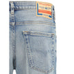 Diesel Blue Cotton Tapered Jeans Diesel