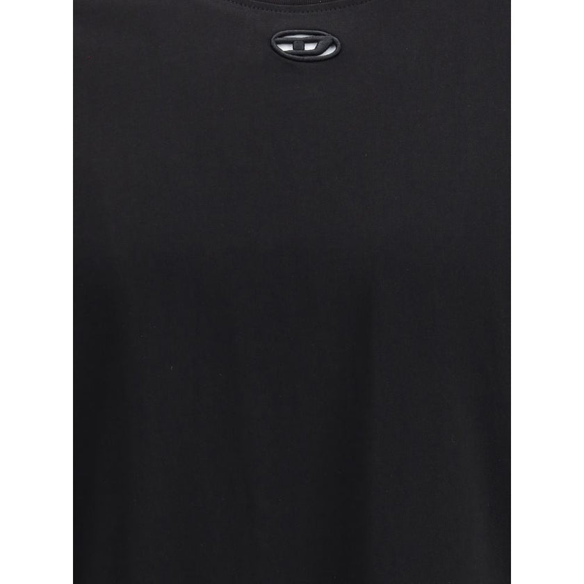 Diesel Black Cotton T-Shirt Diesel