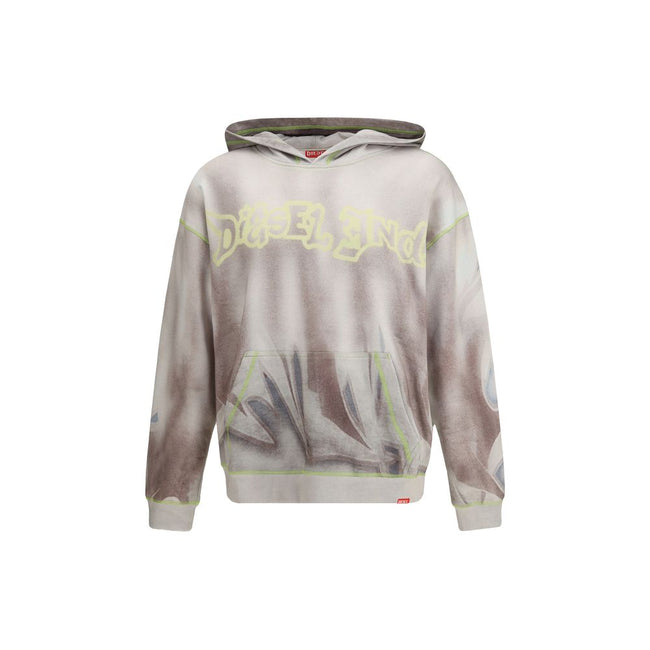 Diesel Gray Cotton Sweatshirt Diesel