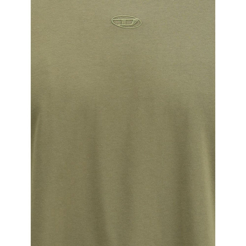 Diesel Green Cotton T-Shirt Diesel