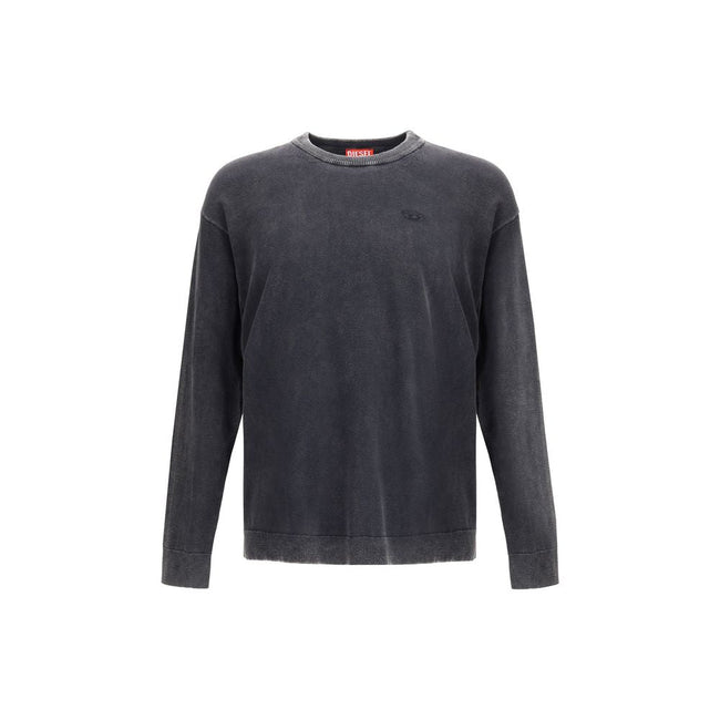 Diesel Gray Cotton Sweatshirt Diesel