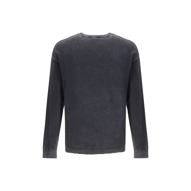 Diesel Gray Cotton Sweatshirt Diesel