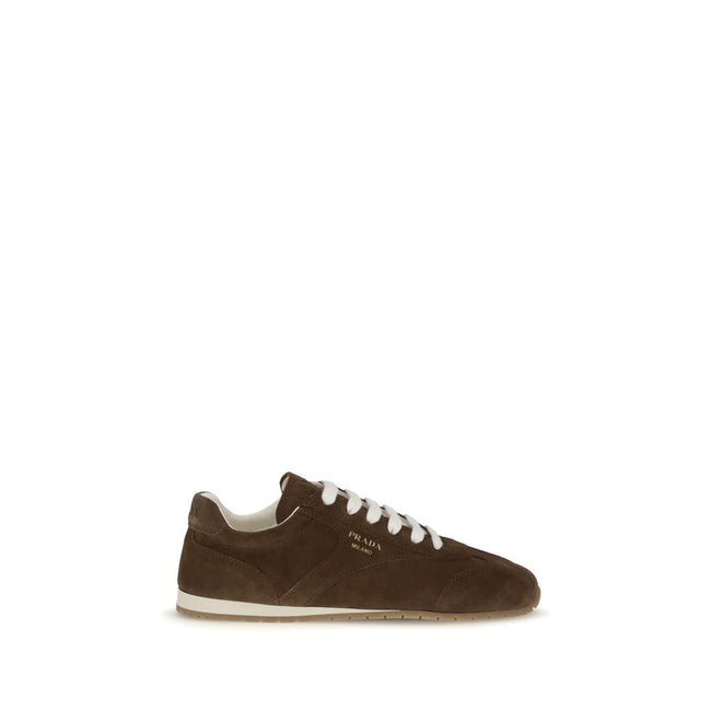 Prada Brown Calf Leather Bos Taurus Sneakers Prada