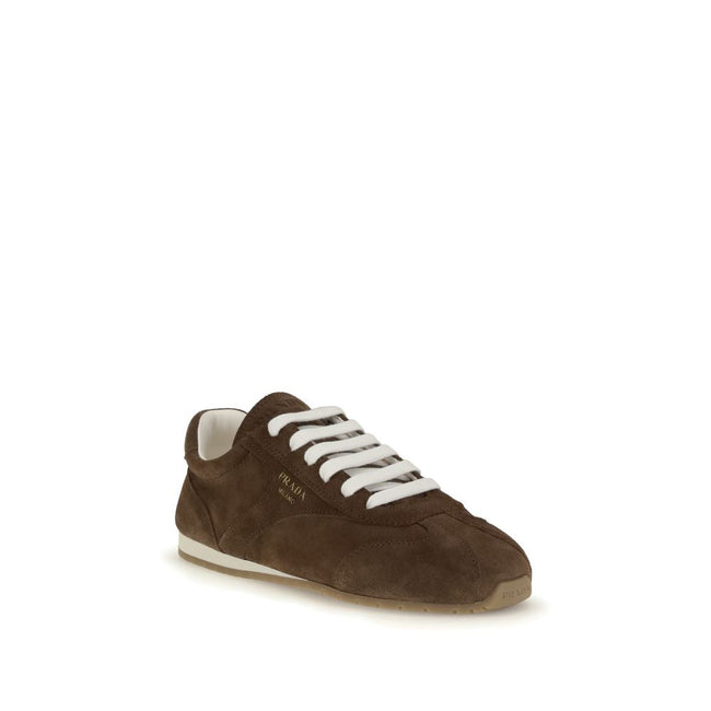 Prada Brown Calf Leather Bos Taurus Sneakers Prada