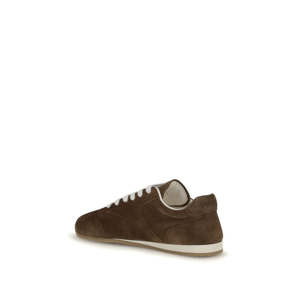 Prada Brown Calf Leather Bos Taurus Sneakers Prada
