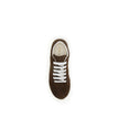 Prada Brown Calf Leather Bos Taurus Sneakers Prada