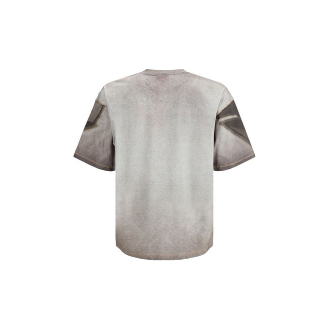 Diesel Gray Cotton T-Shirt Diesel