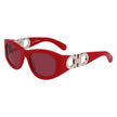 Ferragamo Red Acetate Sunglasses Ferragamo