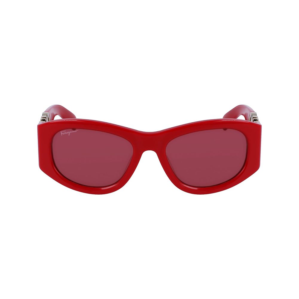 Ferragamo Red Acetate Sunglasses Ferragamo
